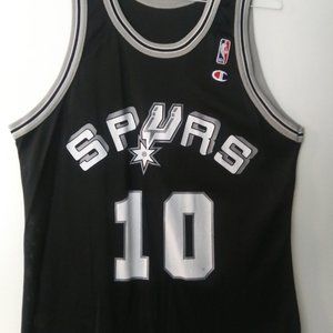 Authentic 90s Dennis Rodman Spurs Black Jersey